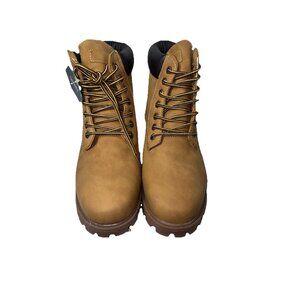 Men's 11 Wide Sonoma Dwain wheat Boots Tan Ortholite Boots New in Box WW